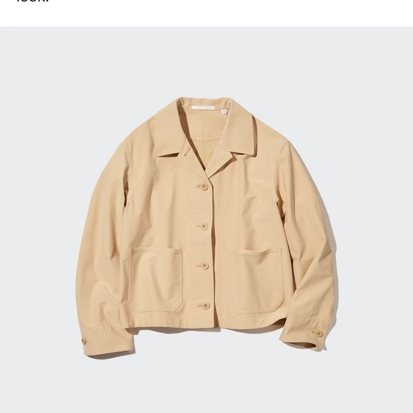 Uniqlo jersey short jacket beige - Picture 4 of 6